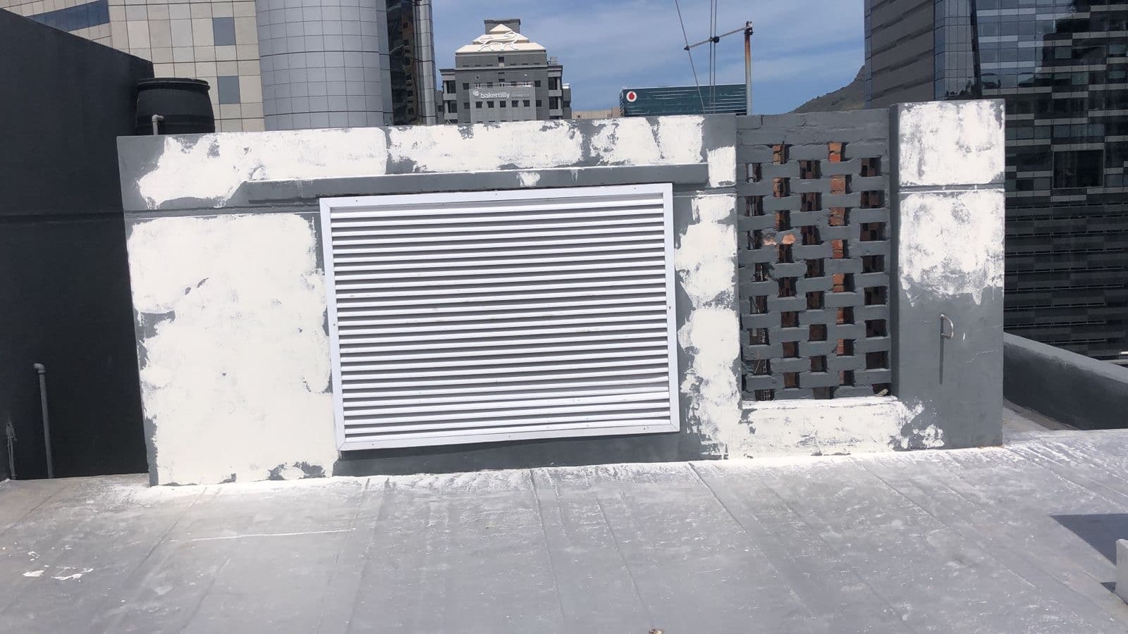 Hotel roof before waterproofing, alternate angle
