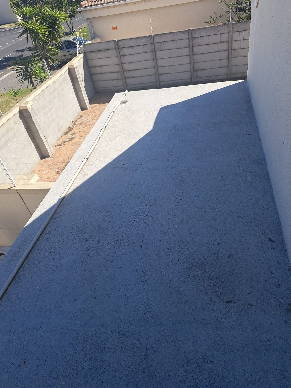 House roof before waterproofing repairs, alternate angle