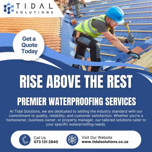 Tidal Solutions premier waterproofing services promotion